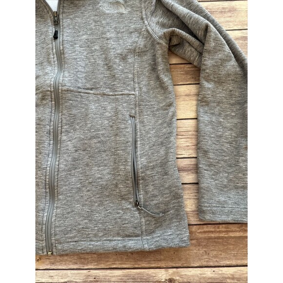 The North Face Long Sleeve Full Zip Fleece Lined Mock Neck Sweatshirt  Medium - Picture 2 of 9